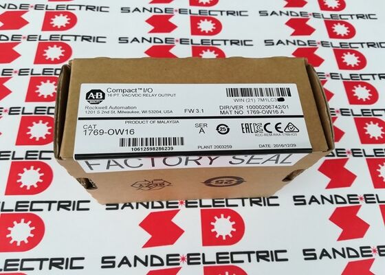 Un nuevo módulo AB 1769-OW16 PLC en la caja 1769OW16 1769-0W16 salida de relé