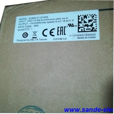 Delta ECMA-E11315SS Kit de controlador de servomotores CA 1.5kw 2000 rpm 7.16Nm