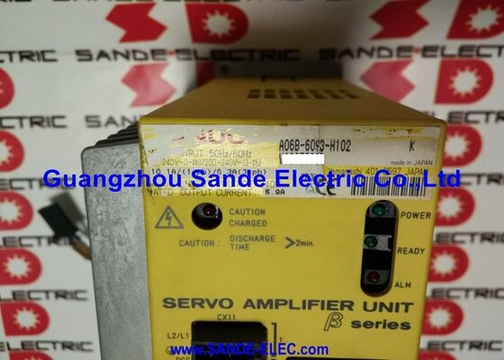 Unidad de servoamplificador Fanuc 200-240VAC 6.3A/5.9Amp A06B-6093-H102 A06B6093H102 A06B-6093-H102