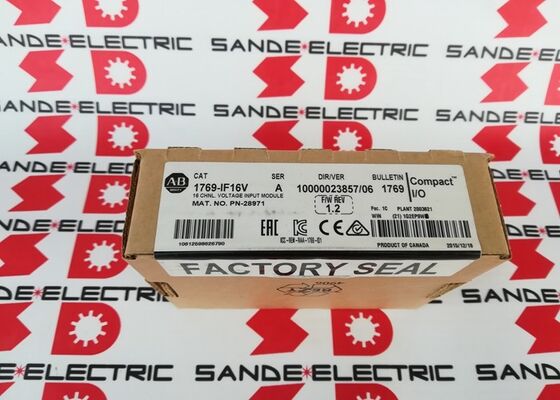Un nuevo módulo de entrada de voltaje analógico Allen Bradley 1769-IF16V /A 2014 de 16 canales