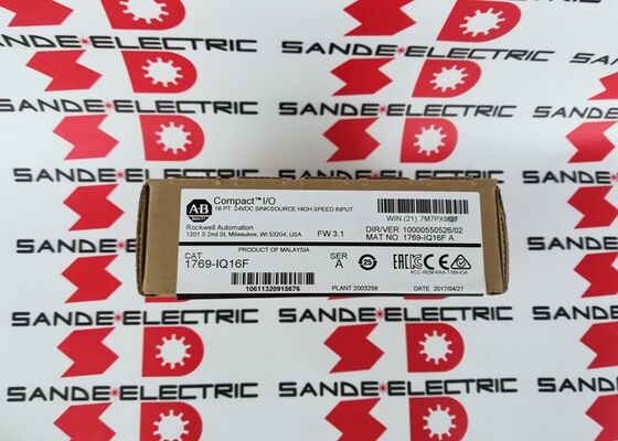 Un nuevo módulo de entrada de alta velocidad AB 1769-IQ16F en la caja 1769IQ16F