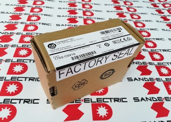 Un nuevo módulo AB 1769-OW16 PLC en la caja 1769OW16 1769-0W16 salida de relé