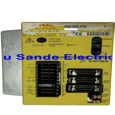 Unidad de servoamplificador Fanuc 200-240VAC 6.3A/5.9Amp A06B-6093-H102 A06B6093H102 A06B-6093-H102